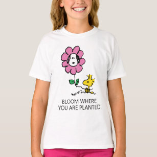 Peanuts   Snoopy & Woodstock Flower T-Shirt