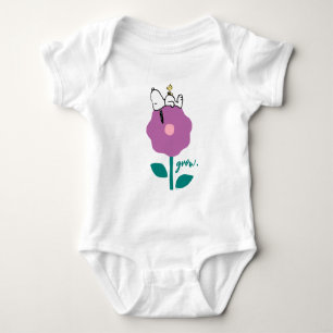 Peanuts   Snoopy & Woodstock Flower Whistle Baby Bodysuit