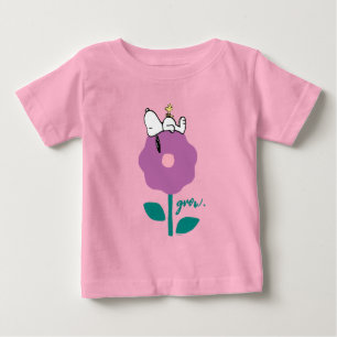Peanuts Snoopy & Woodstock Flower Whistle Baby T-Shirt