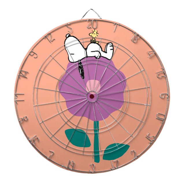 Peanuts | Snoopy & Woodstock Flower Whistle Dartboard (Front)