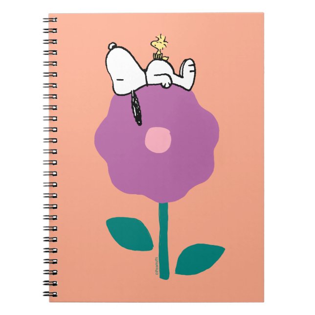 Peanuts | Snoopy & Woodstock Flower Whistle Notebook (Front)