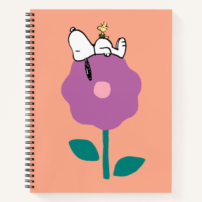 Peanuts | Snoopy & Woodstock Flower Whistle Notebook (Front)