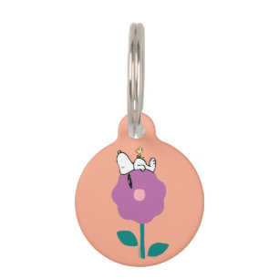 Peanuts Snoopy & Woodstock Flower Whistle Pet Tag