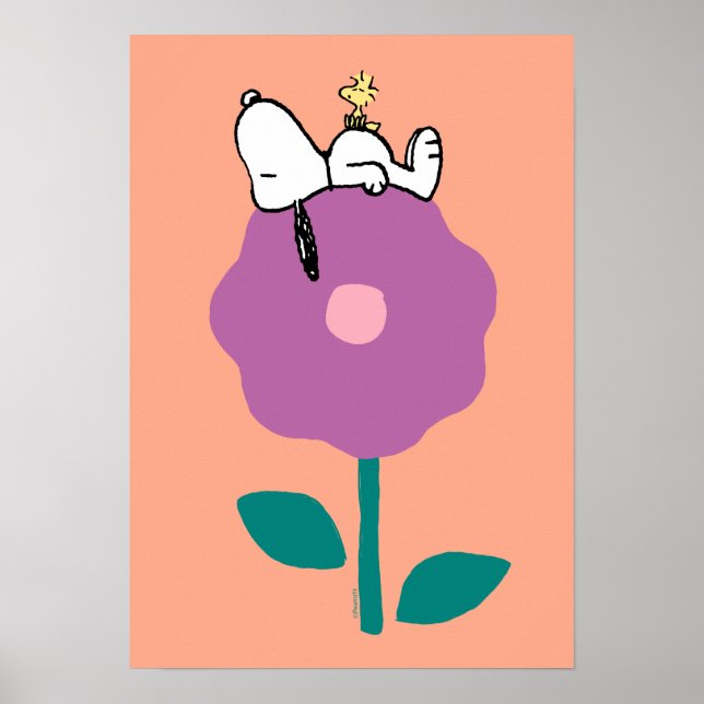 Peanuts | Snoopy & Woodstock Flower Whistle Poster (Front)