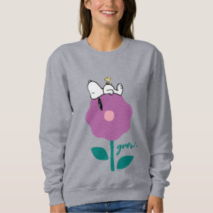 Peanuts   Snoopy & Woodstock Flower Whistle Sweatshirt