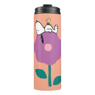 Peanuts Snoopy & Woodstock Flower Whistle Thermal Tumbler