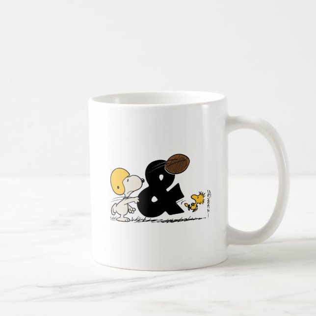 Peanuts | Snoopy & Woodstock Football Coffee Mug (Right)