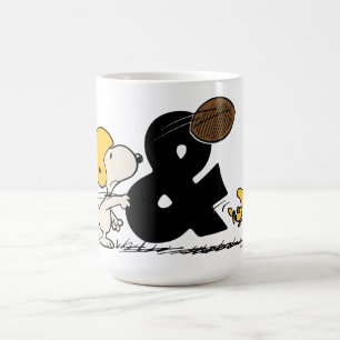 Peanuts   Snoopy & Woodstock Football Coffee Mug