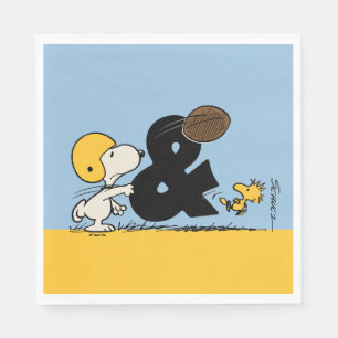 Peanuts   Snoopy & Woodstock Football Napkin