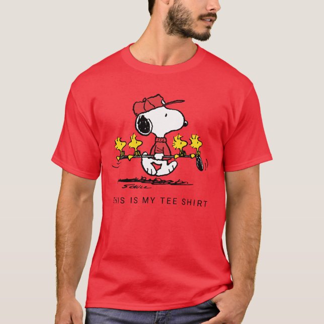 Peanuts | Snoopy, Woodstock & Friends Golf T-Shirt (Front)