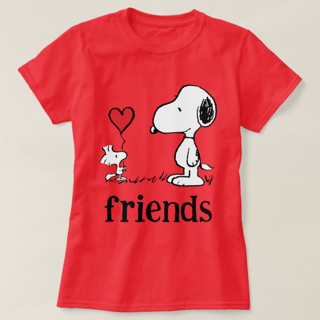 Peanuts | Snoopy & Woodstock Friends T-Shirt (Design Front)