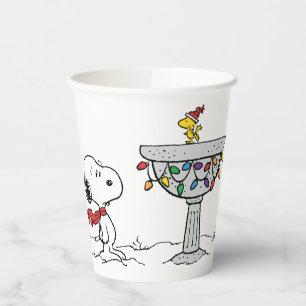 Peanuts   Snoopy & Woodstock Frozen Birdbath Paper Cups