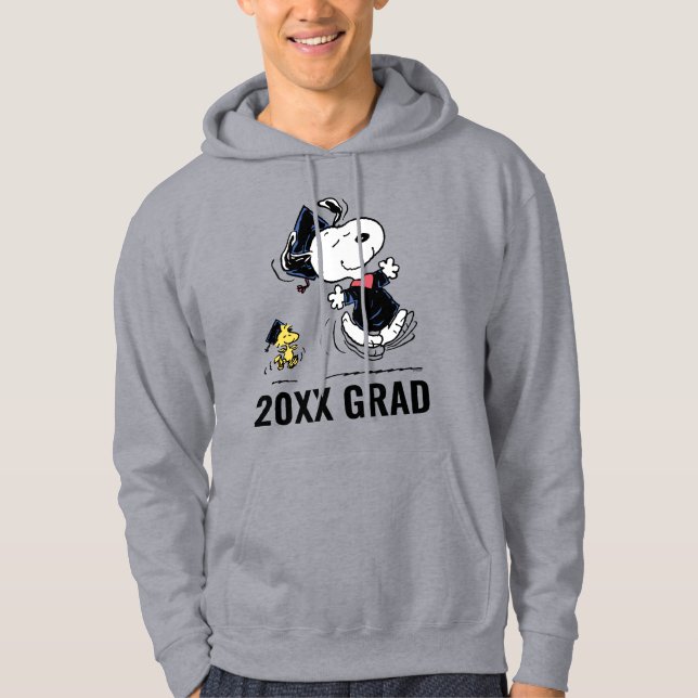 Peanuts | Snoopy & Woodstock Graduation Hoodie (Front)