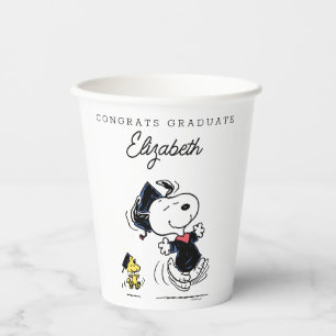 Peanuts   Snoopy & Woodstock Graduation Paper Cups