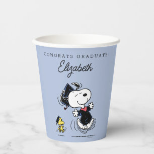 Peanuts   Snoopy & Woodstock Graduation Paper Cups