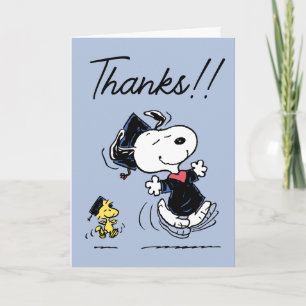 Peanuts   Snoopy & Woodstock Graduation Thank You