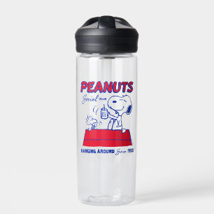 Peanuts   Snoopy & Woodstock Hanging Around Water Bottle