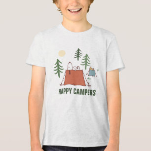 Peanuts   Snoopy & Woodstock Happiness is Camping Tri-Blend Shirt