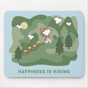 Peanuts   Snoopy & Woodstock Happiness is Hiking Mouse Mat
