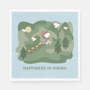 Peanuts   Snoopy & Woodstock Happiness is Hiking Napkin