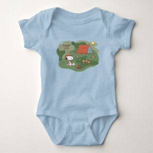 Peanuts Snoopy & Woodstock Happy Campers Baby Bodysuit