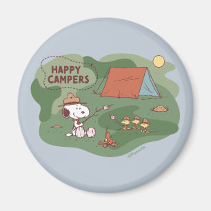 Peanuts   Snoopy & Woodstock Happy Campers Magnet