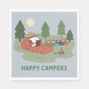 Peanuts   Snoopy & Woodstock Happy Campers Napkin