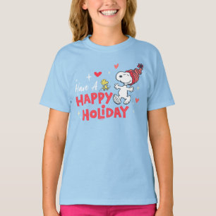 Peanuts Snoopy & Woodstock Happy Holidays T-Shirt