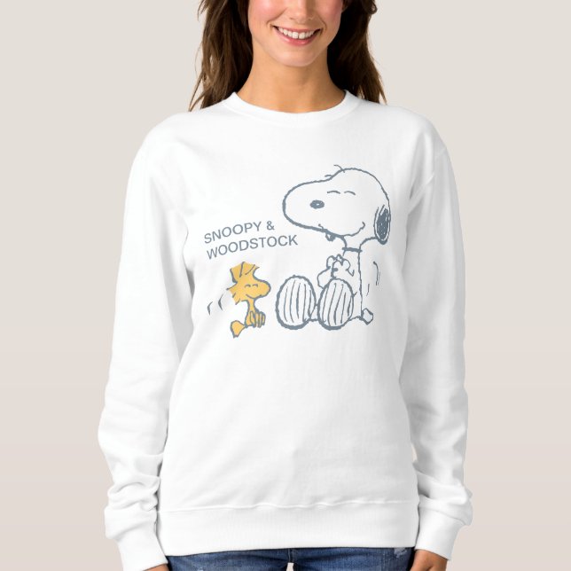 Peanuts | Snoopy & Woodstock Happy Sweatshirt (Front)