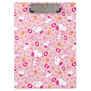 Peanuts   Snoopy & Woodstock Heart Pattern Clipboard