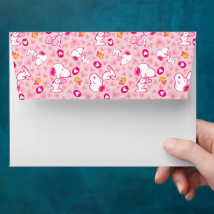 Peanuts   Snoopy & Woodstock Heart Pattern Envelope