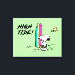 Peanuts | Snoopy & Woodstock High Tide Canvas Print<br><div class="desc">Check out this cute Peanuts design featuring Snoopy running towards the ocean.</div>