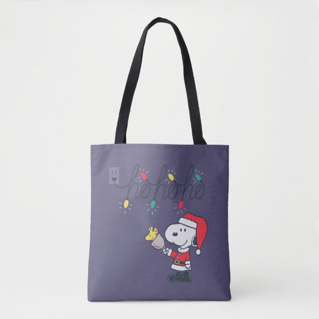 Peanuts | Snoopy & Woodstock Ho Ho Ho Tote Bag (Front)