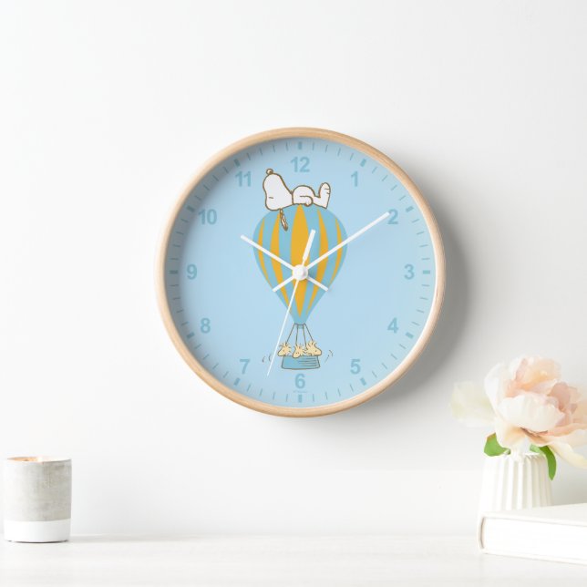 Peanuts | Snoopy & Woodstock Hot Air Balloon Clock (Home)
