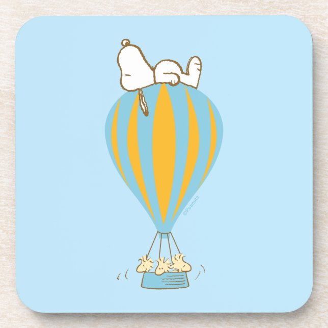 Peanuts | Snoopy & Woodstock Hot Air Balloon Coaster (Front)