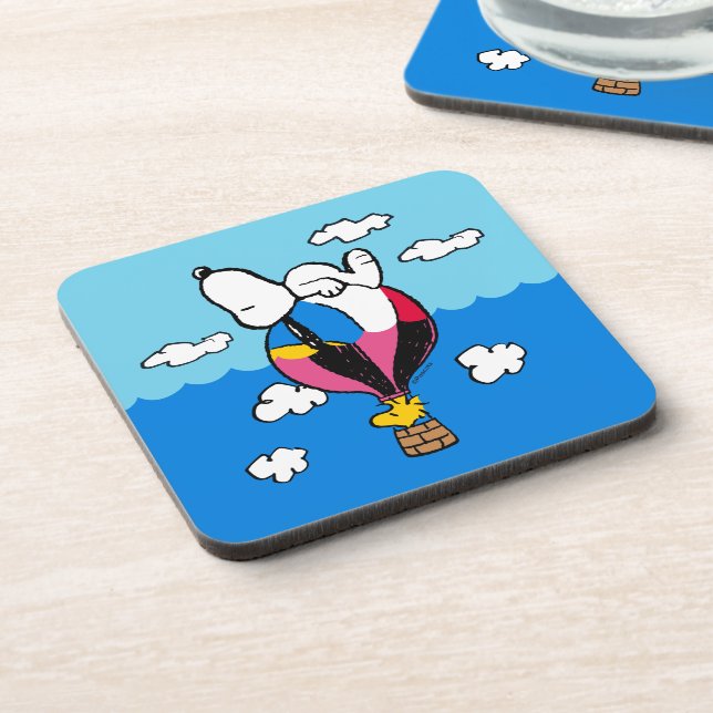Peanuts | Snoopy & Woodstock Hot Air Balloon Coaster (Left Side)