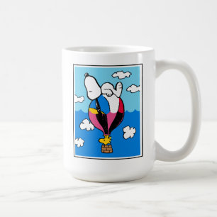 Peanuts   Snoopy & Woodstock Hot Air Balloon Coffee Mug