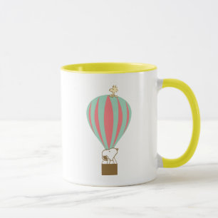 Peanuts Snoopy & Woodstock Hot Air Balloon Mug