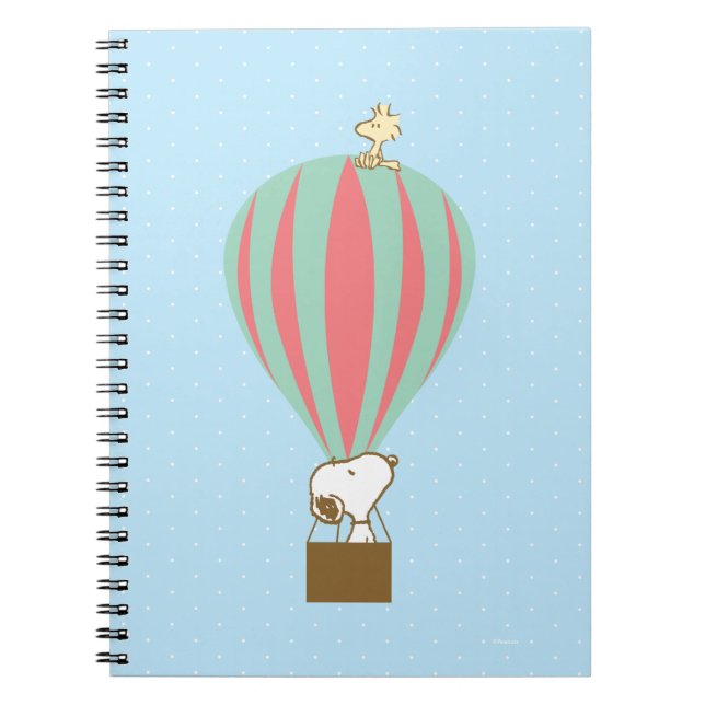 Peanuts | Snoopy & Woodstock Hot Air Balloon Notebook (Front)