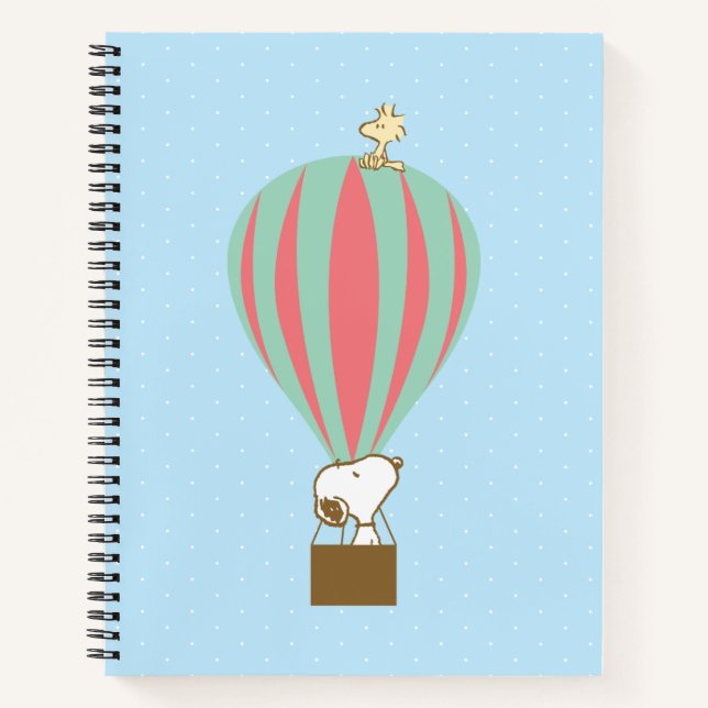 Peanuts | Snoopy & Woodstock Hot Air Balloon Notebook (Front)