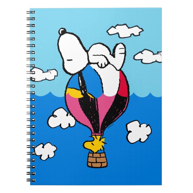 Peanuts | Snoopy & Woodstock Hot Air Balloon Notebook (Front)