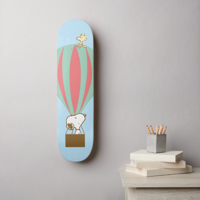 Peanuts | Snoopy & Woodstock Hot Air Balloon Skateboard (Wall Art)