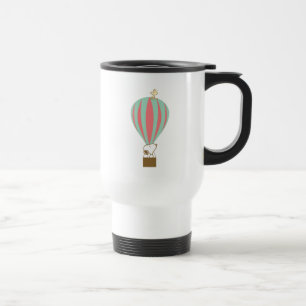Peanuts Snoopy & Woodstock Hot Air Balloon Travel Mug