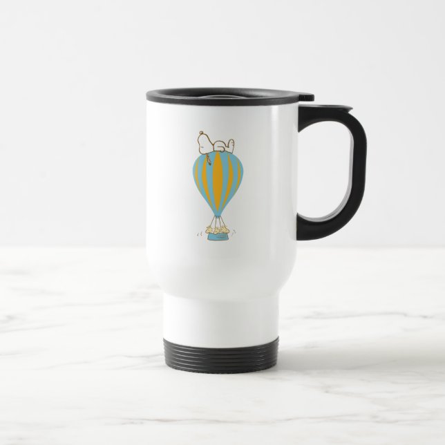 Peanuts | Snoopy & Woodstock Hot Air Balloon Travel Mug (Right)