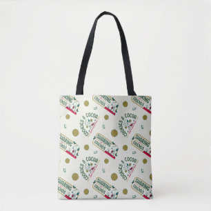 Peanuts   Snoopy & Woodstock Hot Cocoa Pattern Tote Bag