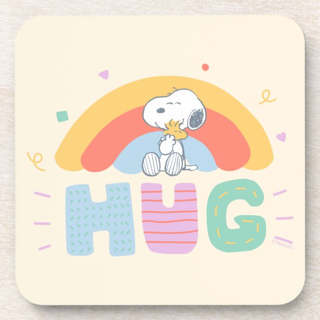 Peanuts | Snoopy & Woodstock Hug Coaster (Front)