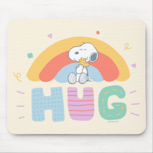 Peanuts   Snoopy & Woodstock Hug Mouse Mat