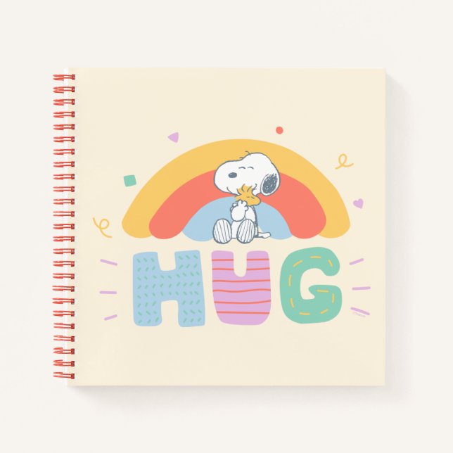 Peanuts | Snoopy & Woodstock Hug Notebook (Front)