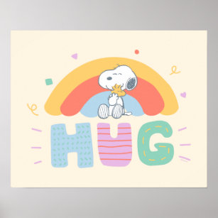 Peanuts   Snoopy & Woodstock Hug Poster