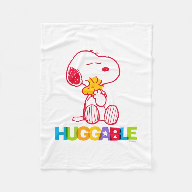 Peanuts | Snoopy & Woodstock Huggable Fleece Blanket (Front)